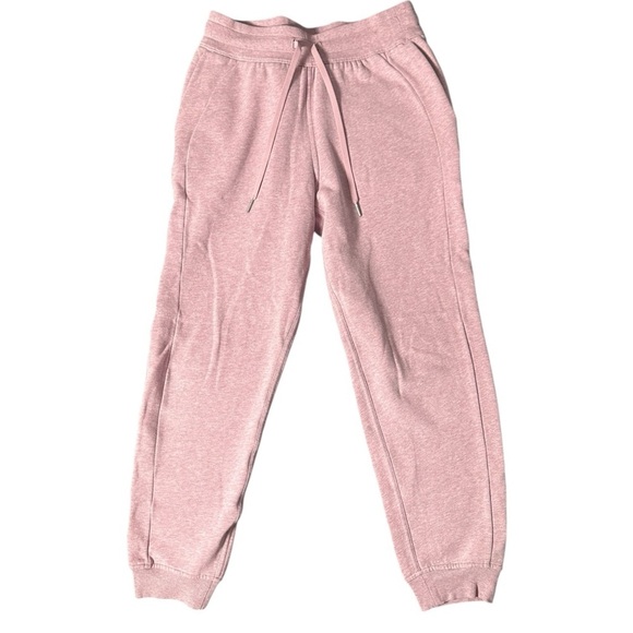 Lululemon Scuba High-Rise Jogger Full Length Heathered Pink Taupe Pink Size 8 - Picture 2 of 11